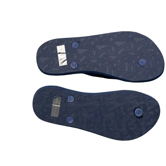 Sakroots Navy Spirit Desert Encore Flip Flops Sandals - Picture 2 of 5